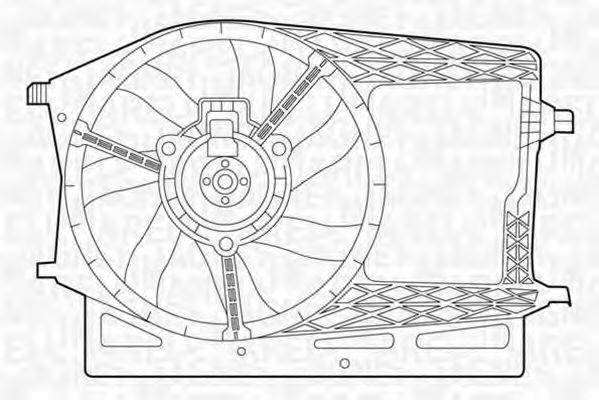 MAGNETI MARELLI 069422278010 Вентилятор, охолодження двигуна