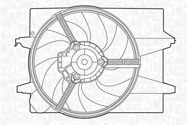 MAGNETI MARELLI 069422308010 Вентилятор, охолодження двигуна