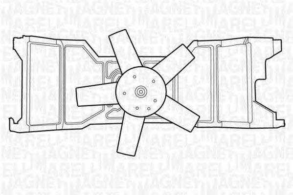 MAGNETI MARELLI 069422309010 Вентилятор, охолодження двигуна