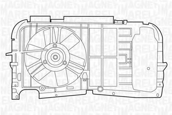 MAGNETI MARELLI 069422370010 Вентилятор, охолодження двигуна