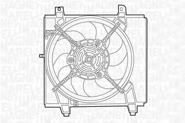 MAGNETI MARELLI 069422408010 Вентилятор, охолодження двигуна