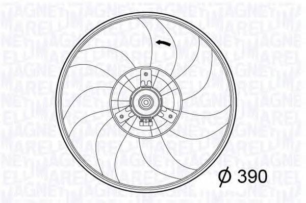 MAGNETI MARELLI 069422567010 Вентилятор, охолодження двигуна