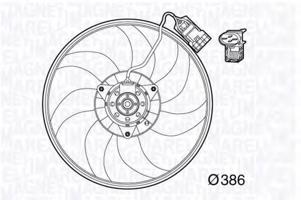 MAGNETI MARELLI 069422569010 Вентилятор, охолодження двигуна