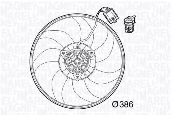 MAGNETI MARELLI 069422571010 Вентилятор, охолодження двигуна