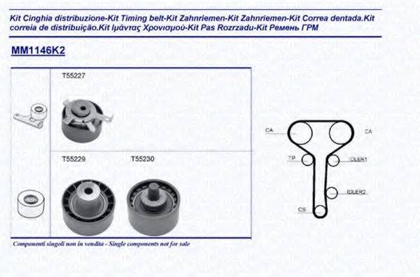 MAGNETI MARELLI 341311461102 Комплект ременя ГРМ