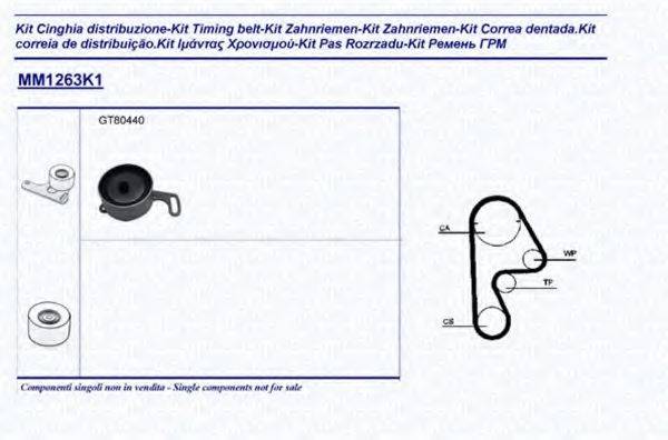 MAGNETI MARELLI 341312631101 Комплект ременя ГРМ