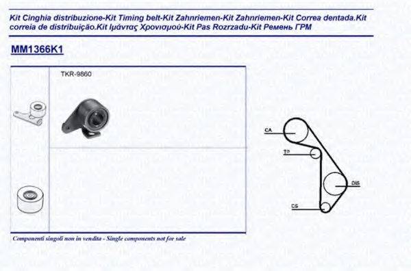 MAGNETI MARELLI 341313661101 Комплект ременя ГРМ