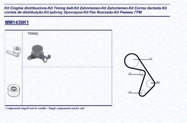 MAGNETI MARELLI 341314391101 Комплект ременя ГРМ